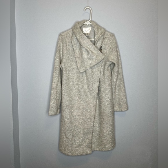 Max Studio Jackets & Blazers - Max Studio Wrap Jacket gray wool blend size medium women’s